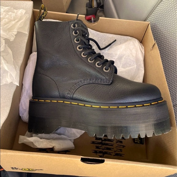 Dr. Martens | Shoes | Size 6 Run Big Extra Platform Jadon Pascal 46 Style  Matt Leather Boots | Poshmark